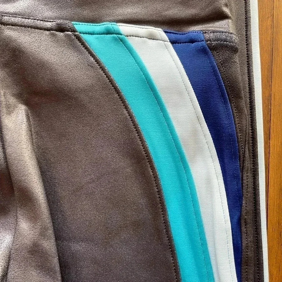 SPANX faux leather 7/8 track stripe leggings - Picture 5 of 13